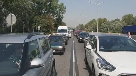 Zwęzili Wisłostradę. Do centrum bez jednego pasa