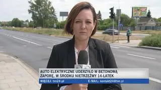 "Samochód miał otwarte drzwi"