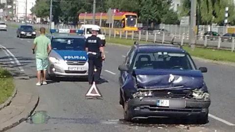 Wypadek na Grochowskiej  Matka z dzieckiem w szpitalu