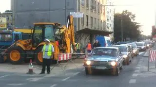 Sytuacja w al. Solidarności z godziny 19.00 fot. Lech Marcinczak/tvnwarszawa.pl