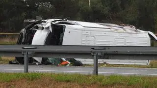 Wypadek na autostradzie 