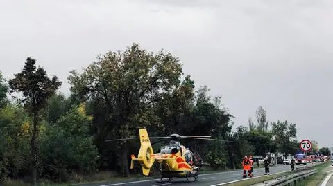 "Osoby zakleszczone w aucie". Wypadek w Woli Mrokowskiej