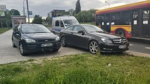 Kolizja na Radarowej. Policja: jeden z kierowców "wydmuchał" ponad półtora promila