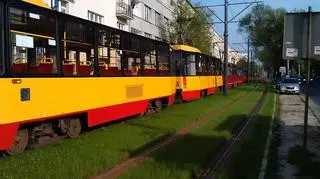 Tramwaje utknęły w korku 