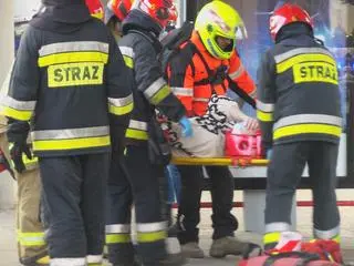 Zderzenie tramwajów na rondzie Starzyńskiego