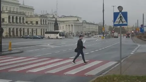 Niebezpieczne przejście na placu Bankowym