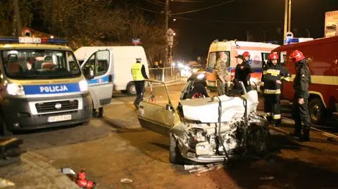 Dwie osoby ranne w wypadku na Bielanach