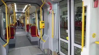 Wnętrze nowego tramwaju Hyundai