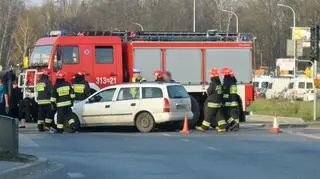 Wypadek spowodował duże utrudnienia w ruchu