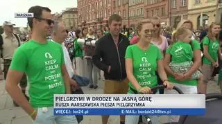 Pielgrzymi wyruszyli na Jasną Górę