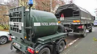 Patrol saperski dotarł na Zarankiewicza