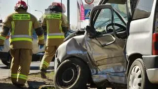 Wypadek na Trakcie Lubelskim