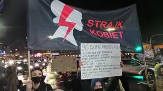 Protest w Śródmieściu