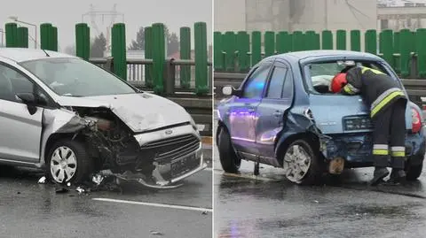 Zderzenie trzech aut, jedna osoba ranna na S8