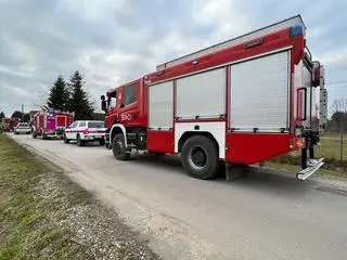 Interwencja straży pożarnej w miejscowości Werdun