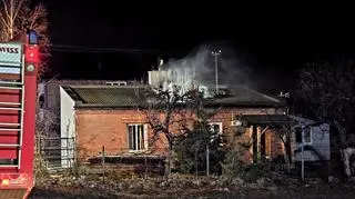 Pożar w miejscowości Krosna Wieś