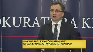 Minister sprawiedliwości o zatrzymaniach