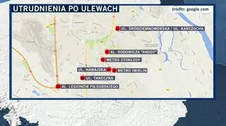 Utrudnienia po ulewach