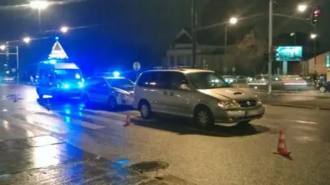 Pieszy potrącony na pasach