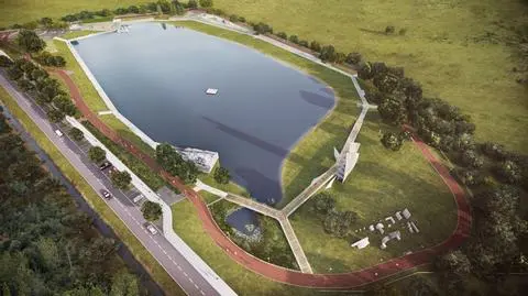 Jeziorko na Targówku wciąż w budowie, bo "architekt źle zaprojektował wieżę"
