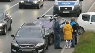 Zderzenie w alei Prymasa Tysiąclecia