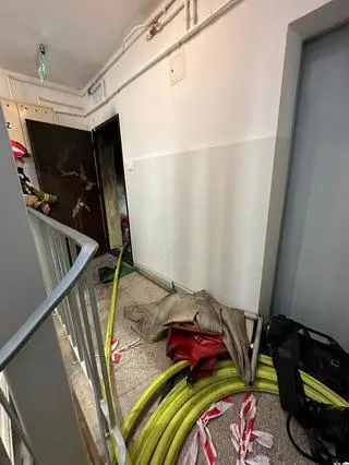 Pożar mieszkania przy ulicy Niskiej