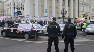 Protest taksówkarzy