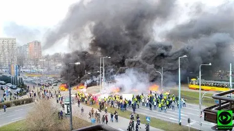 Są zatrzymani za protest rolników. Brudziński nazywa ich chuliganerią