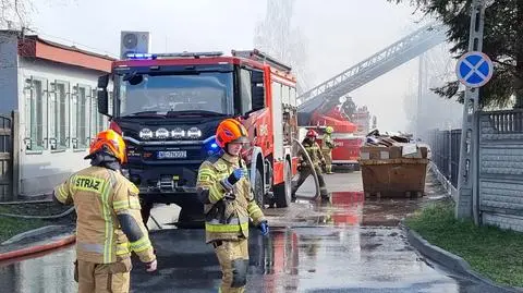 Pożar sali weselnej w Markach