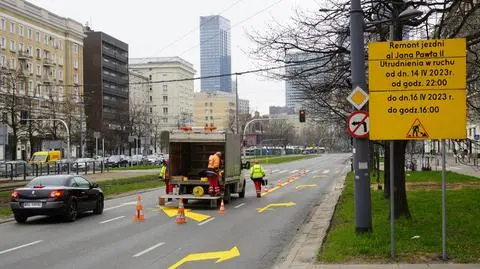 Aleja Jana Pawła II w weekend będzie zwężona