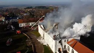 Pożar pałacu w Korczewie