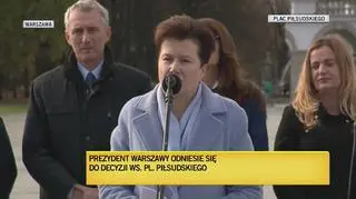 Prezydent o placu Piłsudskiego