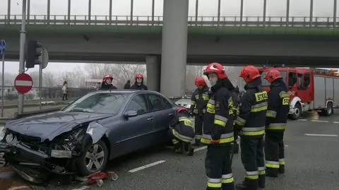 Wypadek na Czerniakowskiej. Ranni