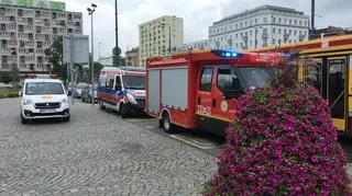 Akcja służb przy metrze