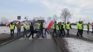 Protest rolników na krajowej "50"