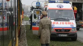 Zderzenie tramwajów na ul. Broniewskiego.