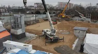 Budowa stacji Stadion Narodowy