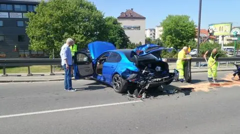 Wypadek z udziałem auta kandydata na prezydenta