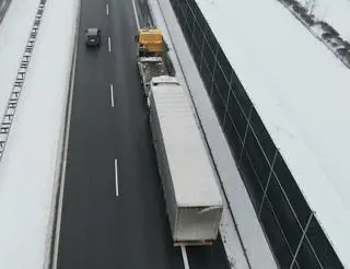 Kolizja na autostradzie 