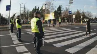 Protest na krajowej "7"