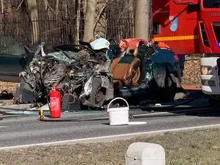 Wypadek w miejscowości Pęcice