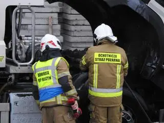 Pożar cysterny w Dawidach