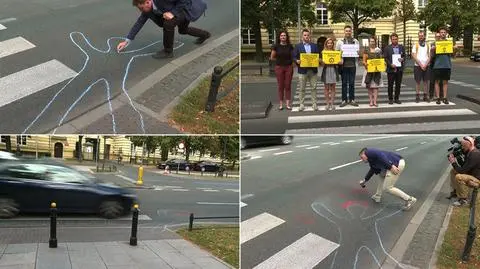 Aktywiści o przejściach dla pieszych. "W Polsce są strefą śmierci"