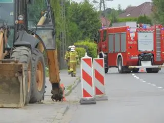 Koparka uszkodziła gazociąg pod Pruszkowem