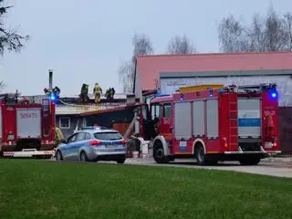 Pożar w antykwariacie w Woli Krakowiańskiej