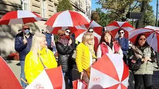 Związek Nauczycielstwa Polskiego zorganizował manifestację