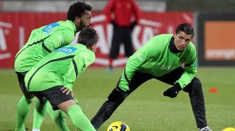 Trening reprezentacji Portugalii na stadionie Polonii