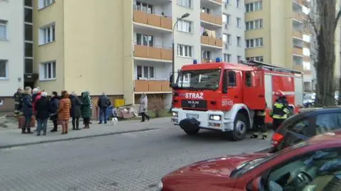 Pożar w bloku, nie żyje kobieta