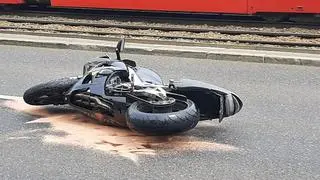 Wypadek z udziałem motocyklisty 