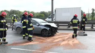 Zderzenie na Trasie Siekierkowskiej